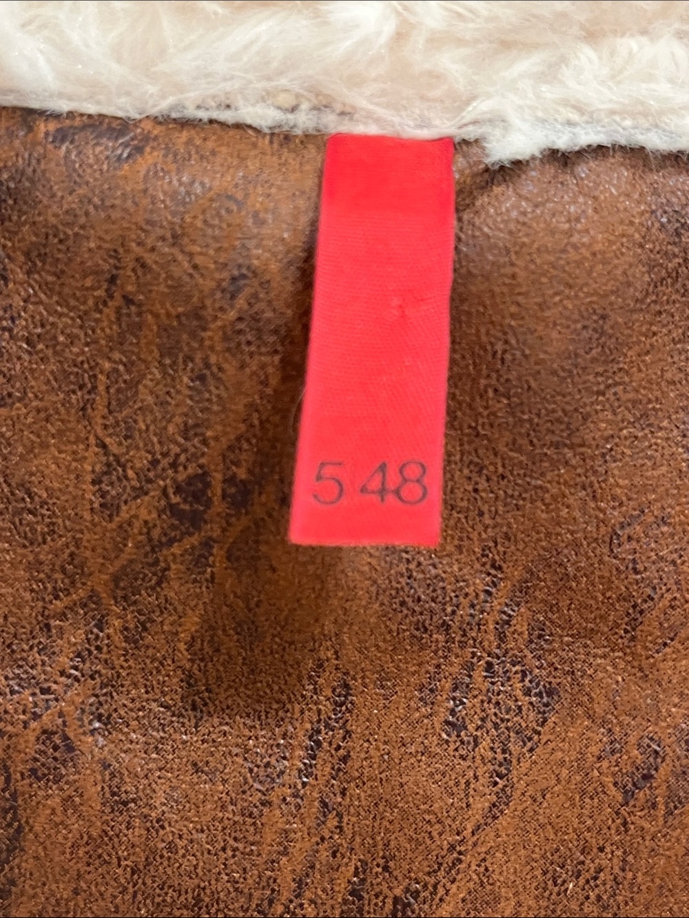 Sleeveless Faux Shearling Vest in Brown/Cream- size Medium - Picture 2 of 11